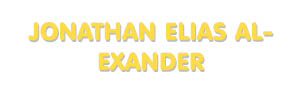 Der Vorname Jonathan Elias Alexander